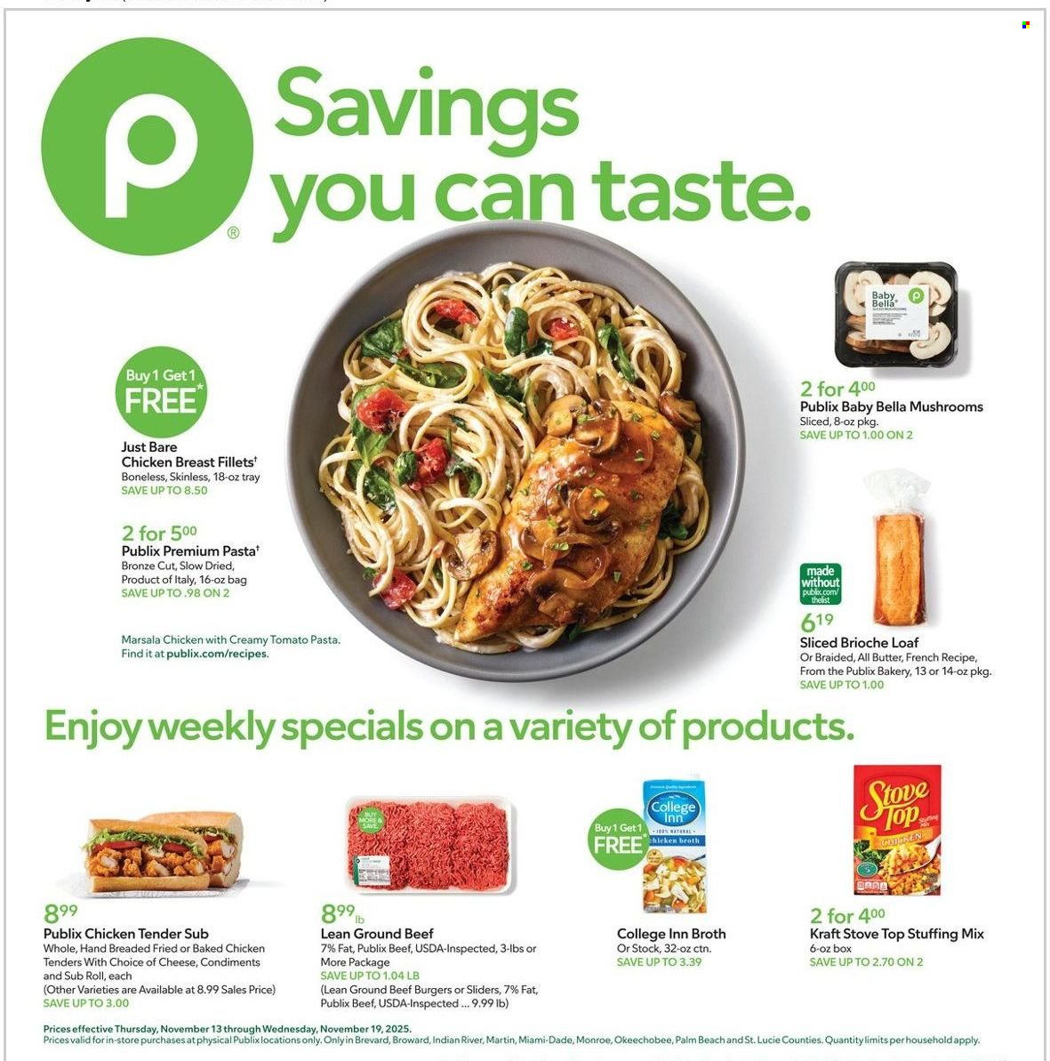 Publix ad - 11/13/2025 - 11/19/2025. Page 1