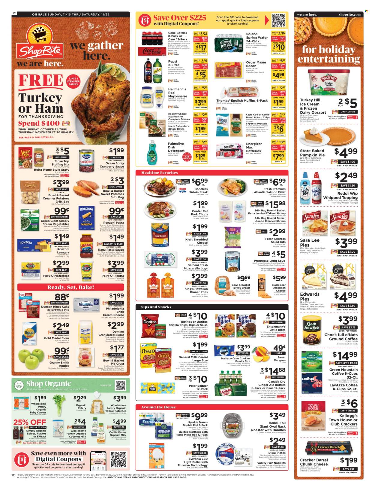ShopRite ad - 11/16/2025 - 11/22/2025. Page 1