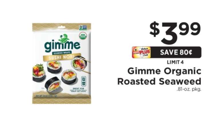 Gimme Organic Roasted Seaweed