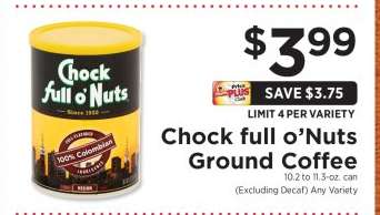 Chock full O'Nuts Ground Coffee