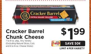 Cracker Barrel Chunk Cheese