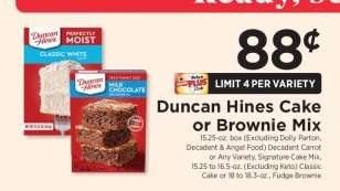 Duncan Hines Cake or Brownie Mix