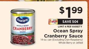 Ocean Spray Cranberry Sauce