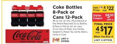 Coke Bottles 8-Pack or Cans 12-Pack