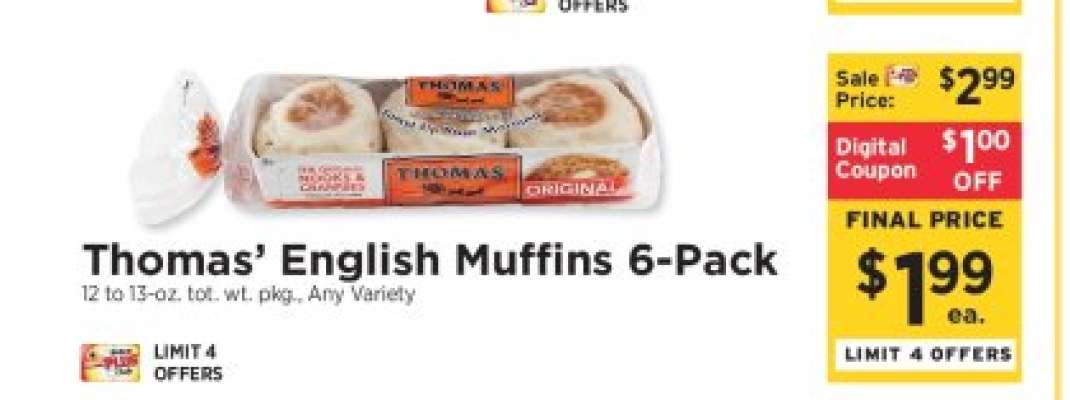 Thomas' English Muffins 6-Pack