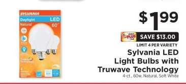 Sylvania LED Light Bulbs With TruWave Technology
