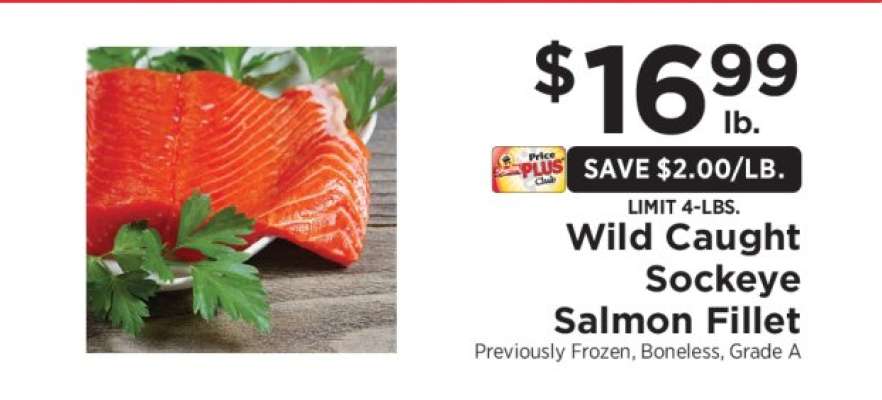 Wild-Caught Sockeye Salmon Fillet