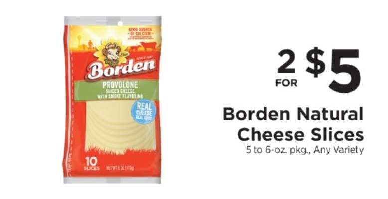 Borden Natural Cheese Slices