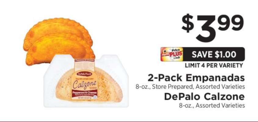 2-Pack Empanadas / DePalo Calzone