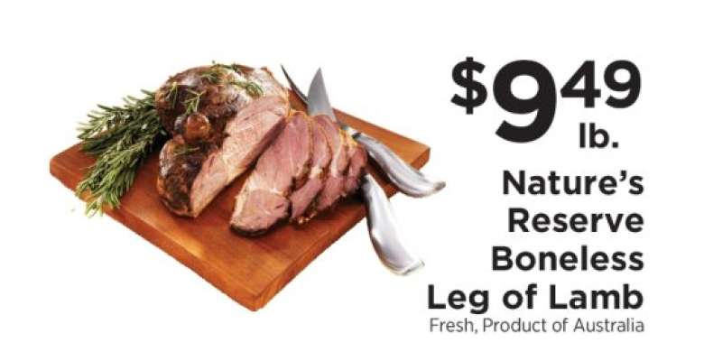 Nature's Reserve Boneless Leg of Lamb