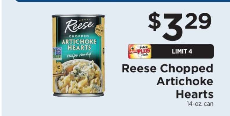 Reese Chopped Artichoke Hearts