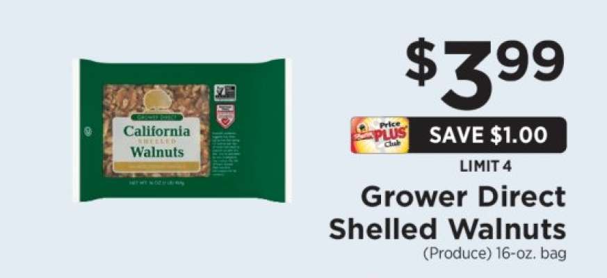 Grower Direct Shelled Walnuts