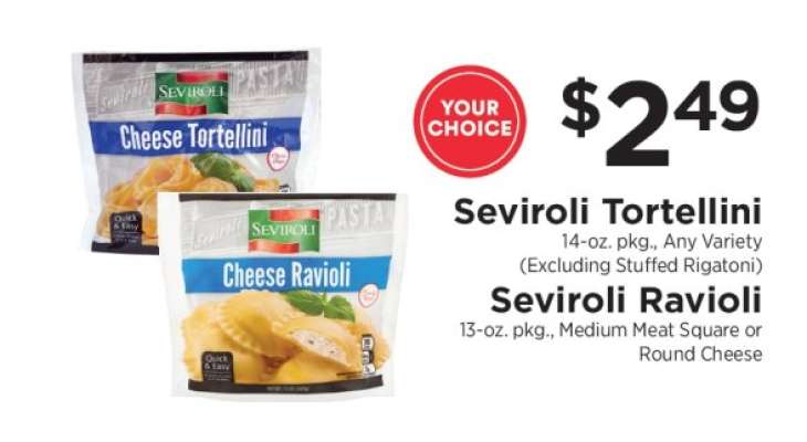 Seviroli Tortellini or Ravioli