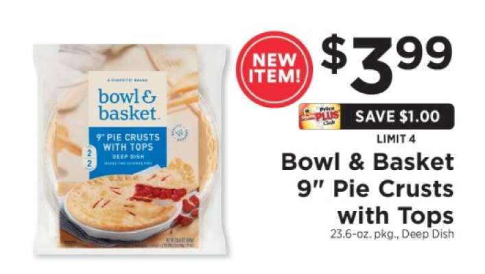 Bowl & Basket 9” Pie Crusts with Tops