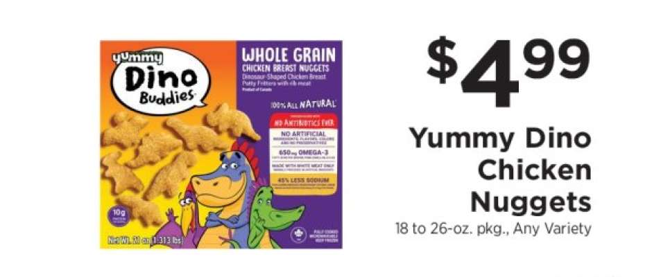 Yummy Dino Chicken Nuggets