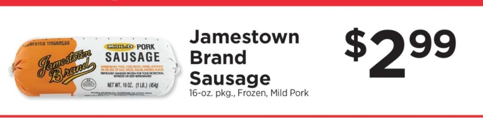 Jamestown Brand Sausage