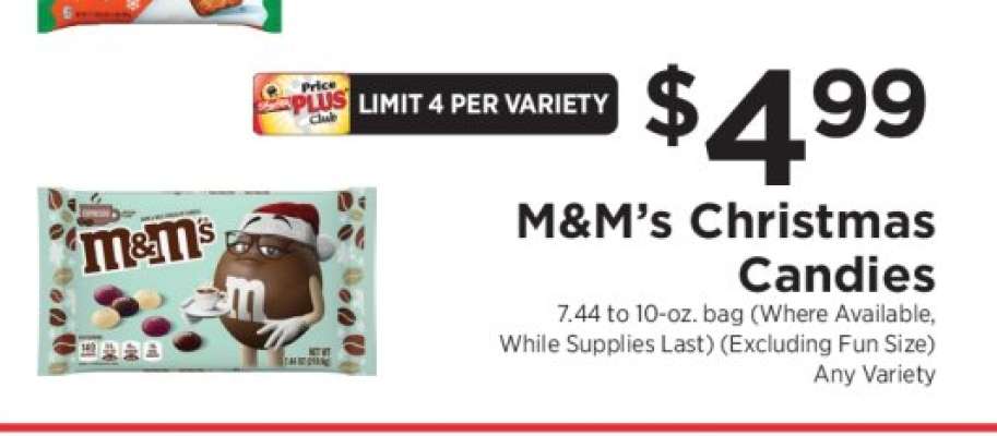 M&M's Christmas Candies
