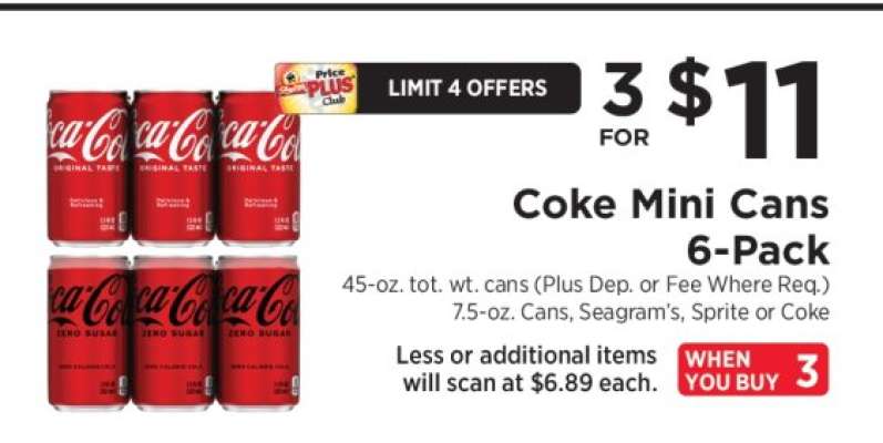 Coke Mini Cans 6-Pack