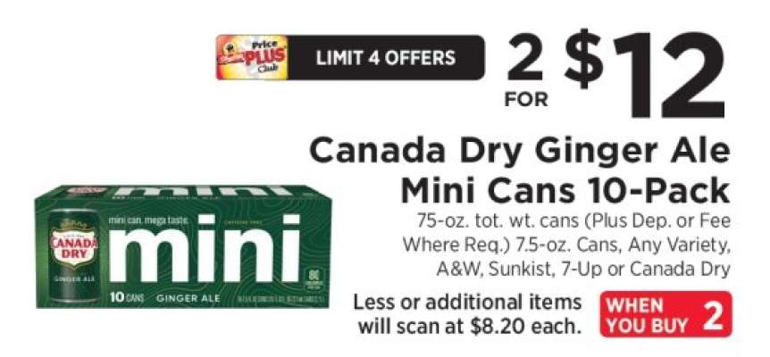 Canada Dry Ginger Ale Mini Cans 10-Pack