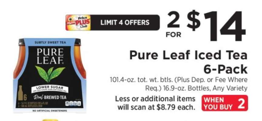 Pure Leaf Iced Tea 6-Pack