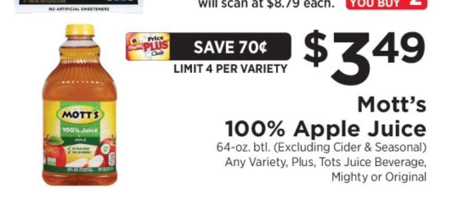 Mott's 100% Apple Juice