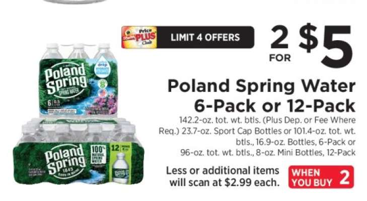Poland Spring Water 6-Pack or 12-Pack