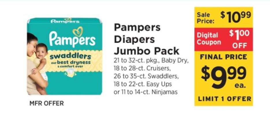 Pampers Diapers Jumbo Pack