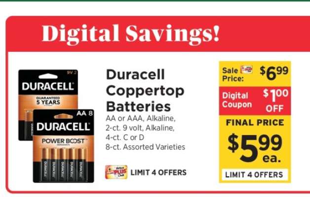 Duracell Coppertop Batteries*