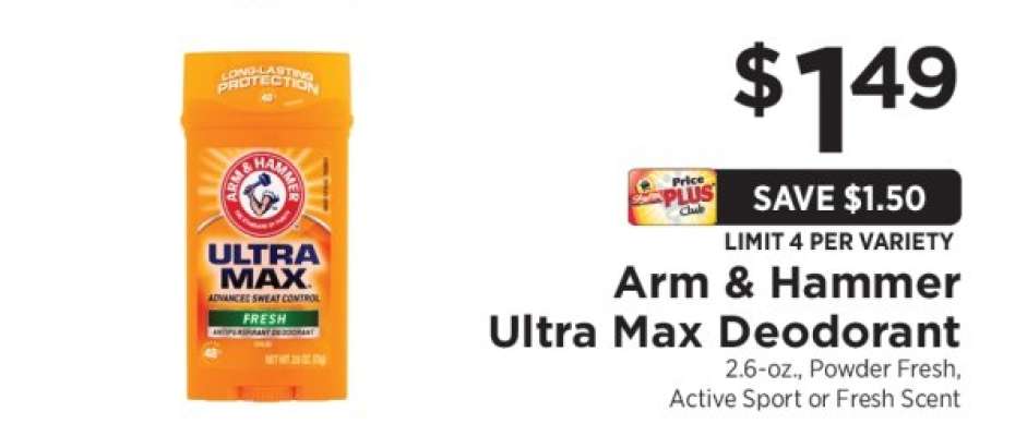 Arm & Hammer Ultra Max Deodorant