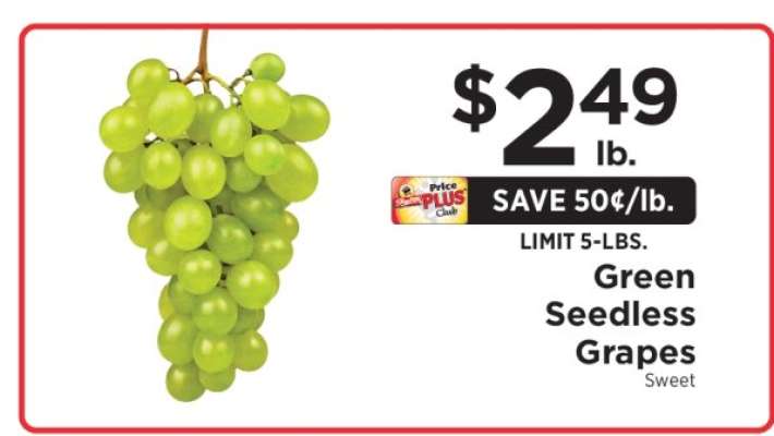 Green Seedless Grapes