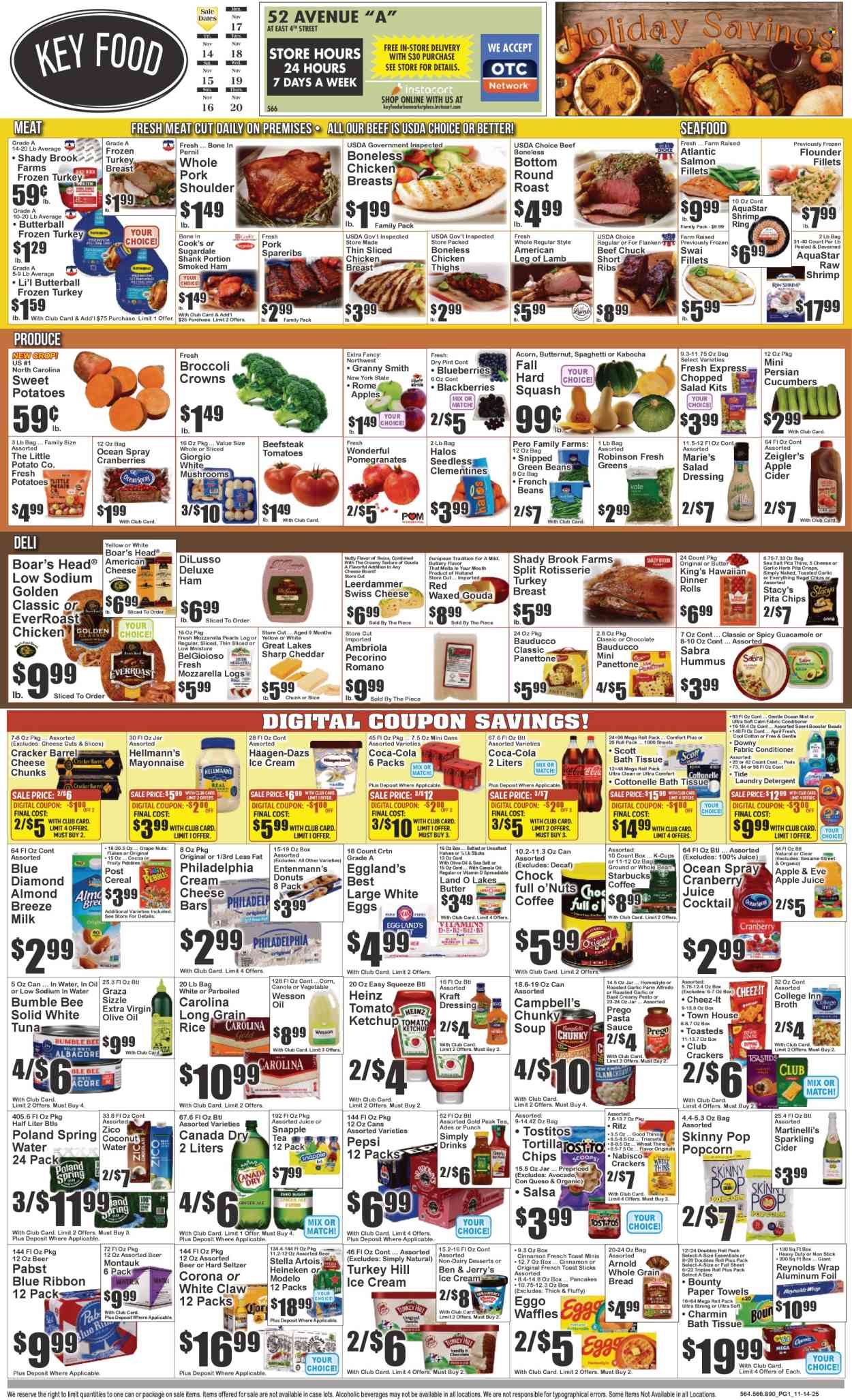 Key Food ad - 11/14/2025 - 11/20/2025. Page 1