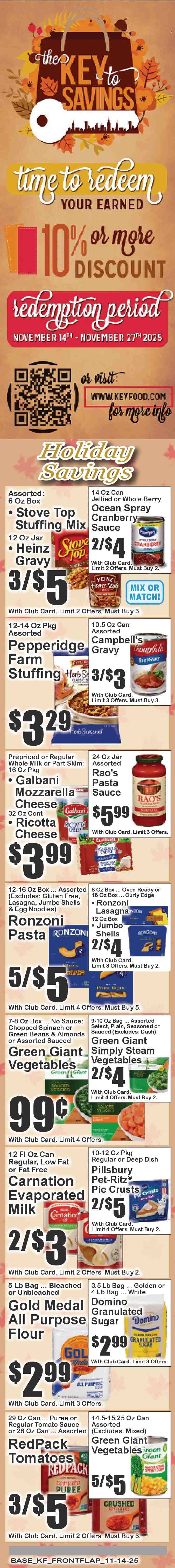 Key Food ad - 11/14/2025 - 11/20/2025. Page 2