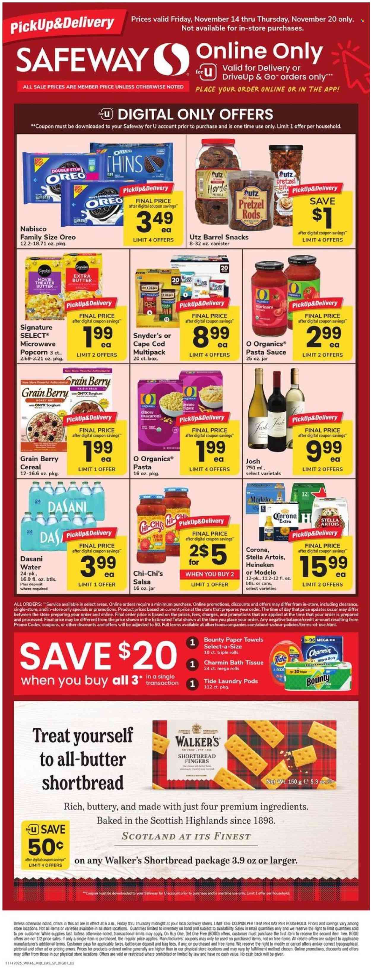 Safeway ad - 11/14/2025 - 11/20/2025. Page 1