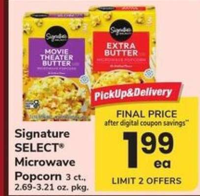 Signature Select Microwave Popcorn