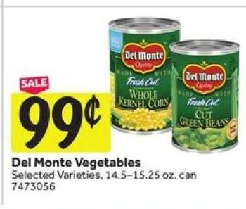 Del Monte Vegetables*