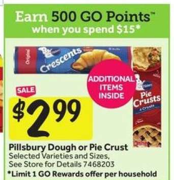Pillsbury Dough or Pie Crust