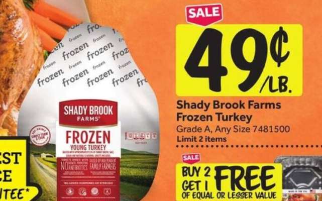 Shady Brook Farms Frozen Turkey