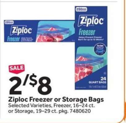 Ziploc Freezer or Storage Bags