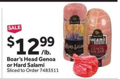 Boar's Head Genoa or Hard Salami