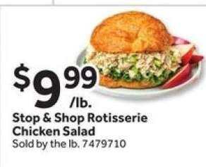 Stop & Shop Rotisserie Chicken Salad