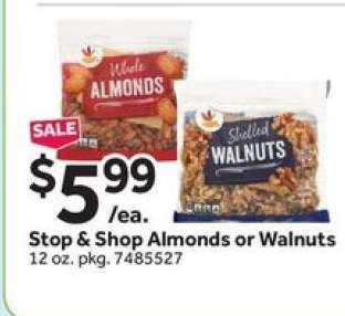 Stop & Shop Almonds or Walnuts