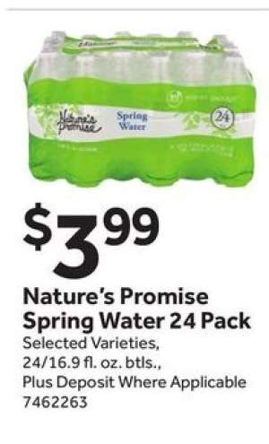 Nature's Promise Spring Water 24 Pack