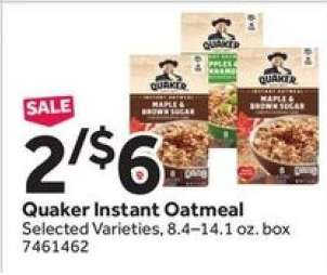 Quaker Instant Oatmeal