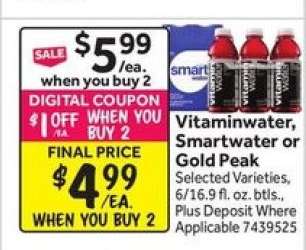 Vitaminwater, Smartwater or Gold Peak