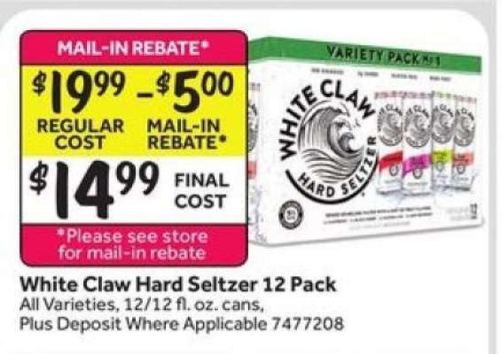White Claw Hard Seltzer 12 Pack