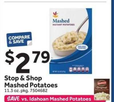 Stop & Shop Mashed Potatoes
