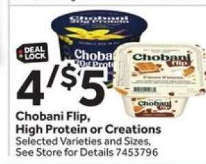 Chobani Flip, High Protein or Creations
