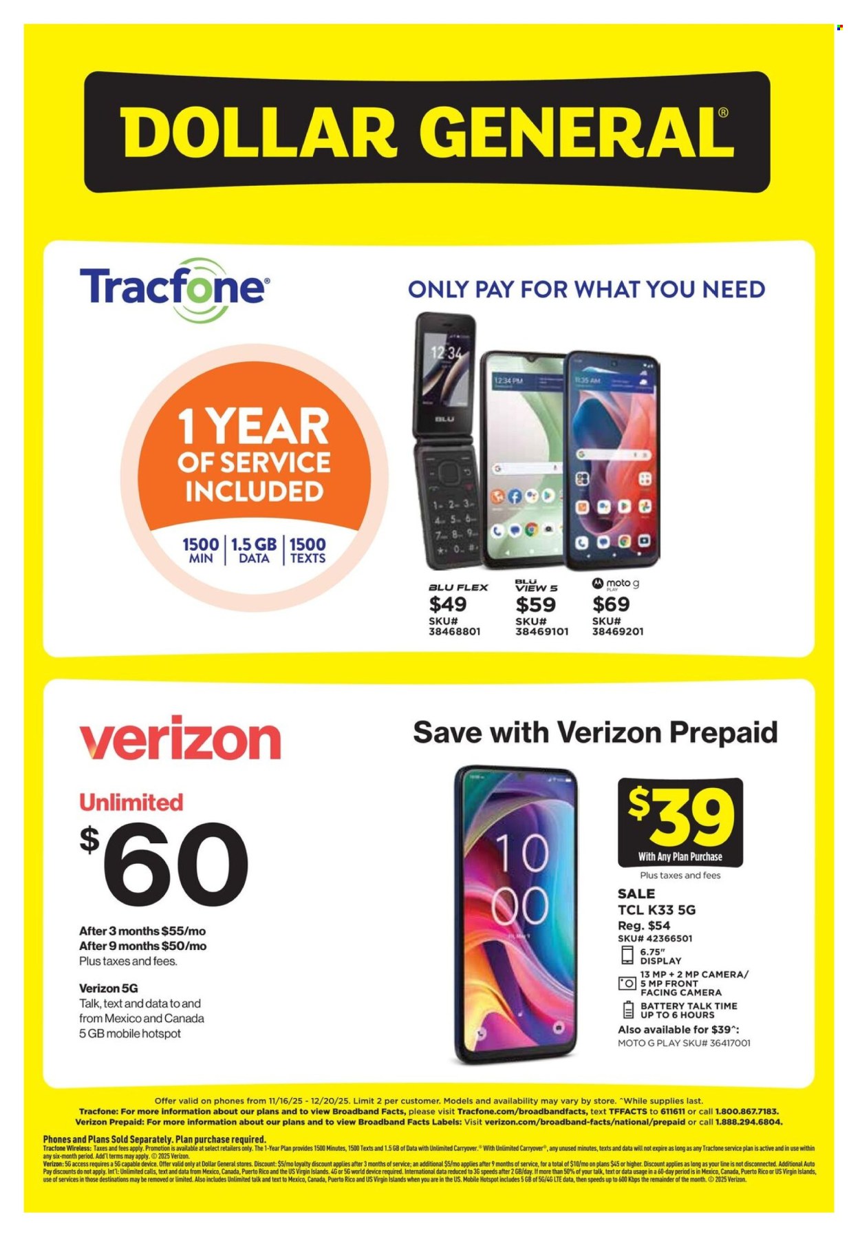 Dollar General ad - 11/16/2025 - 12/20/2025. Page 2