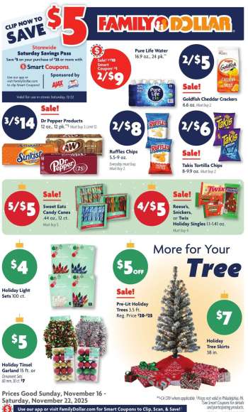 Family Dollar Flyer - 11/16/2025 - 11/22/2025.