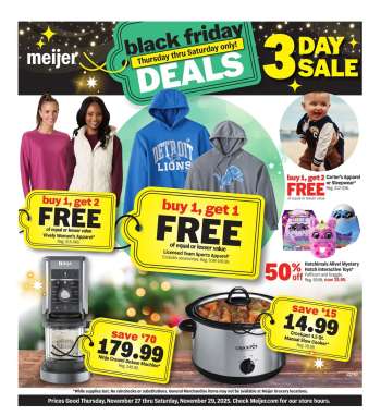 Meijer Flyer - 11/27/2025 - 11/29/2025.